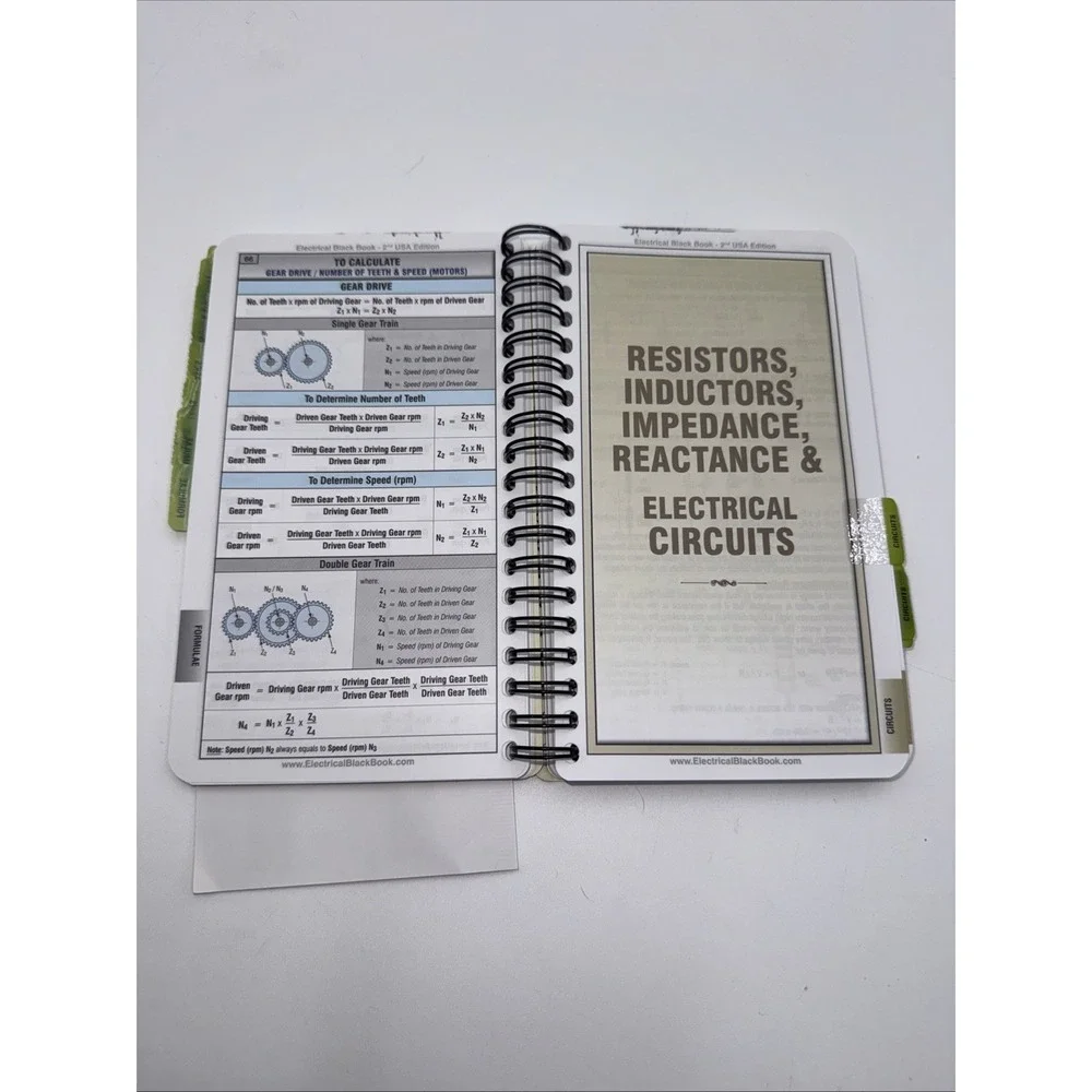 ENGINEERS BLACK BOOK ELECTRICAL HANDBOOK 2nd EDITION - Used Includes Extra Tabs